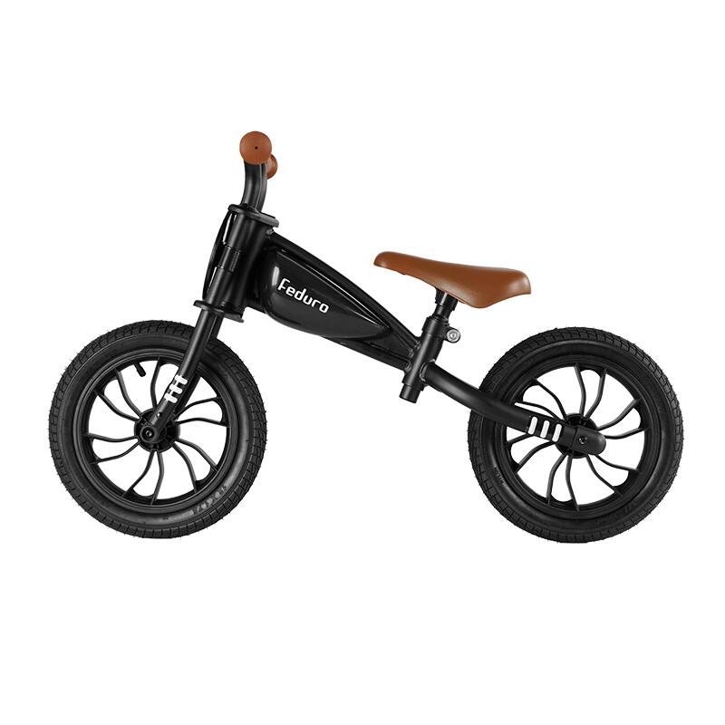 Coccolle Feduro Black – Retro Balanscykel 12” med Air-Gel Hjul för Barn 3–6 år - 4