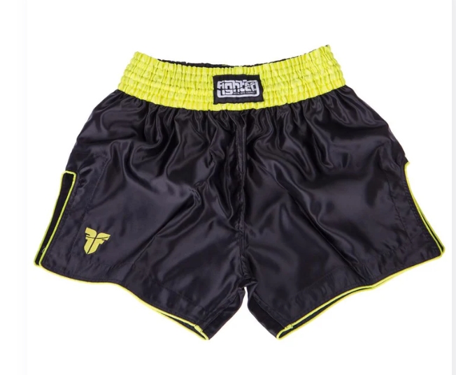 Fighters Inc Thaishorts BANGKOK Svart/Neon gul - 2