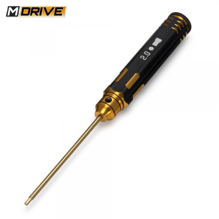 MDRIVE Pro TiN Insexnyckel Rak Set - 1.5, 2, 2.5 & 3mm - 4