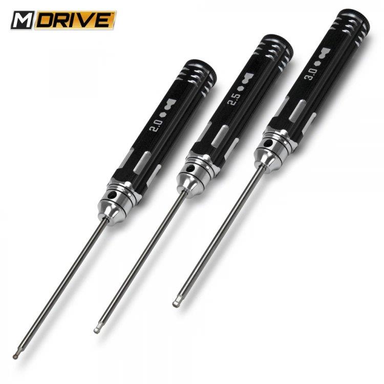MDRIVE Insexnyckel med Kula Set - 2, 2.5 & 3mm - 2