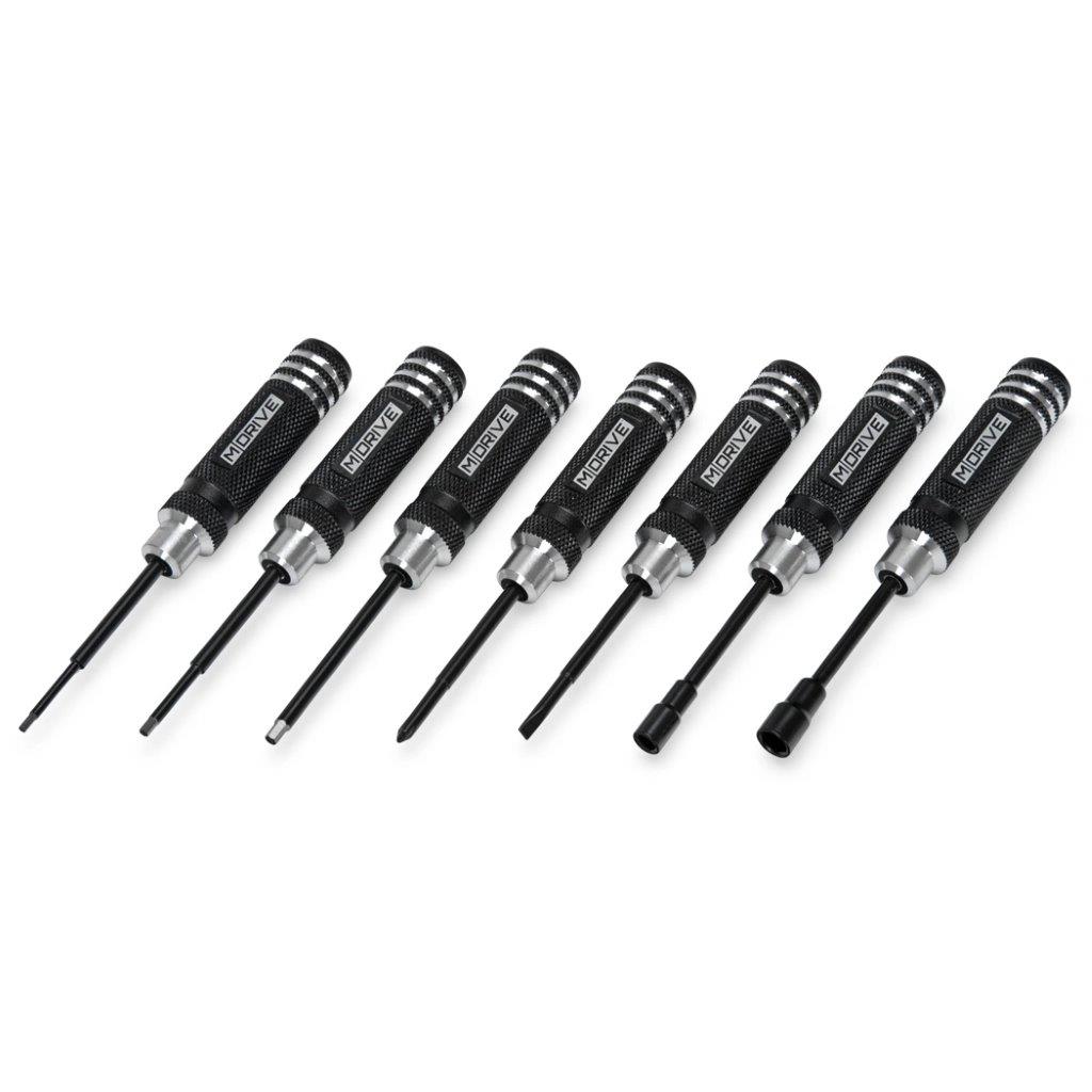 MDRIVE Mini Verktyg Set Insex, Mutter + Skruvmejslar 7-delar