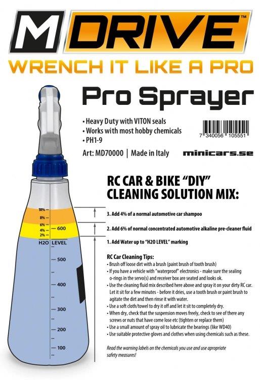MDRIVE Pro Sprayer Flaska 600ml VITON - 2