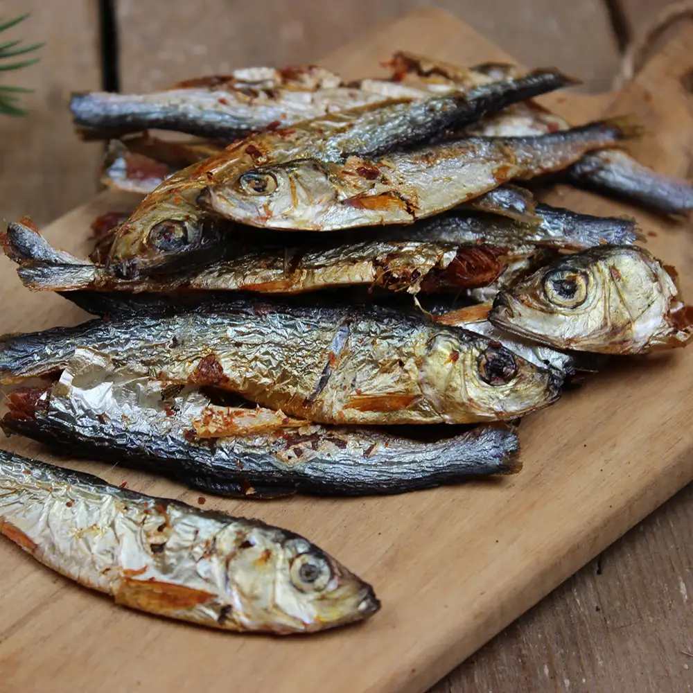 Dog treats made from sprat fish