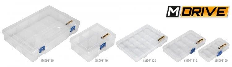 MDRIVE Skruv & Mutter Låda 15-fack - 172x97x22mm - 5