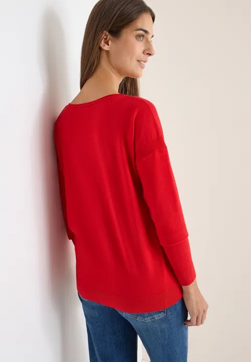 NOS Cosy Boatneck Structure - Fiery Red - Cecil - 4