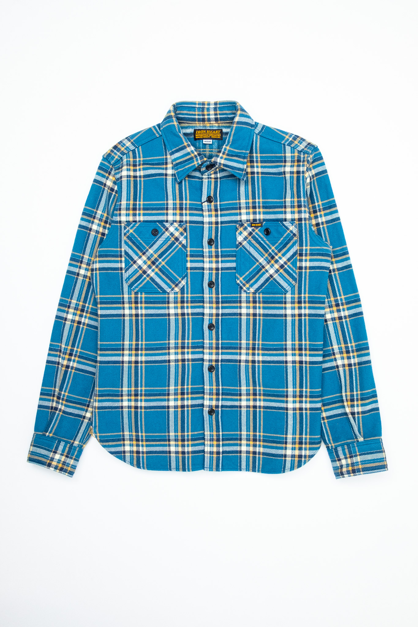 Iron Heart - IHSH-435-BLU UHF American Check Work Shirt Blue - 2