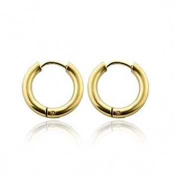 Örhänge - ringar - 18K guld PVD