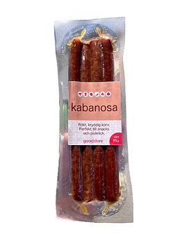 vegansk ölkorv kabanosa 95g goodstore