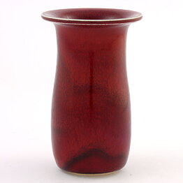 Stig Lindberg (1970) Unique Vase with Oxblood Glaze 11 cm