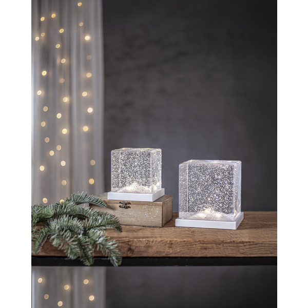 Dekoration frost med glitter & belysning - 3