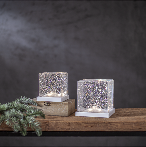 Dekoration frost med glitter & belysning
