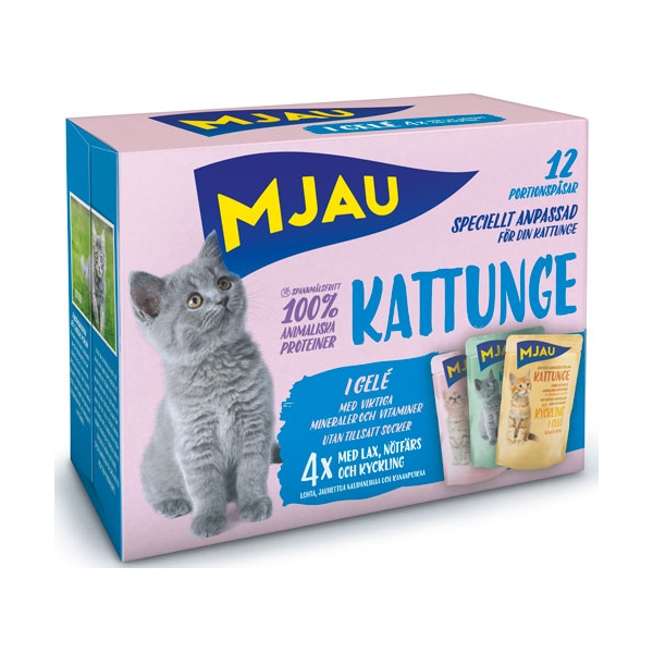 Bitar i Gelé Kattunge Mix 12x85g