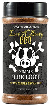 Loot N' Booty BBQ Gimme the Loot Spicy Maple Pecan Rub 354 gr