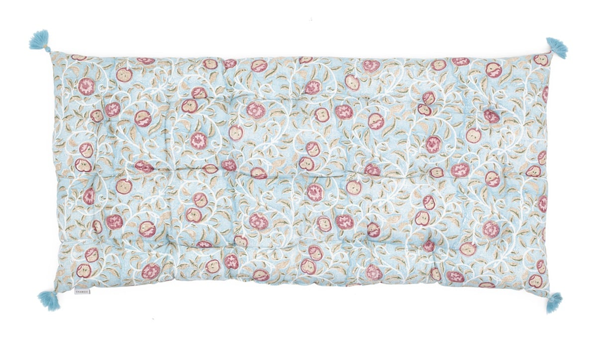 Chamois Apple Turquoise Cushion - 50x100cm