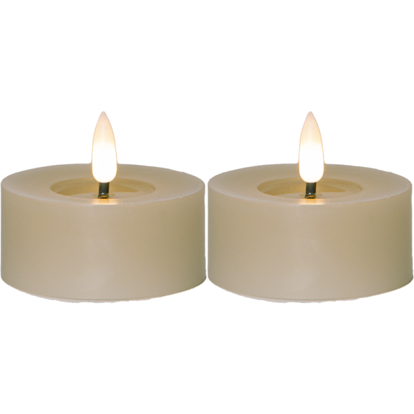 LED värmeljus 7x5,5 cm 2-pack - 3