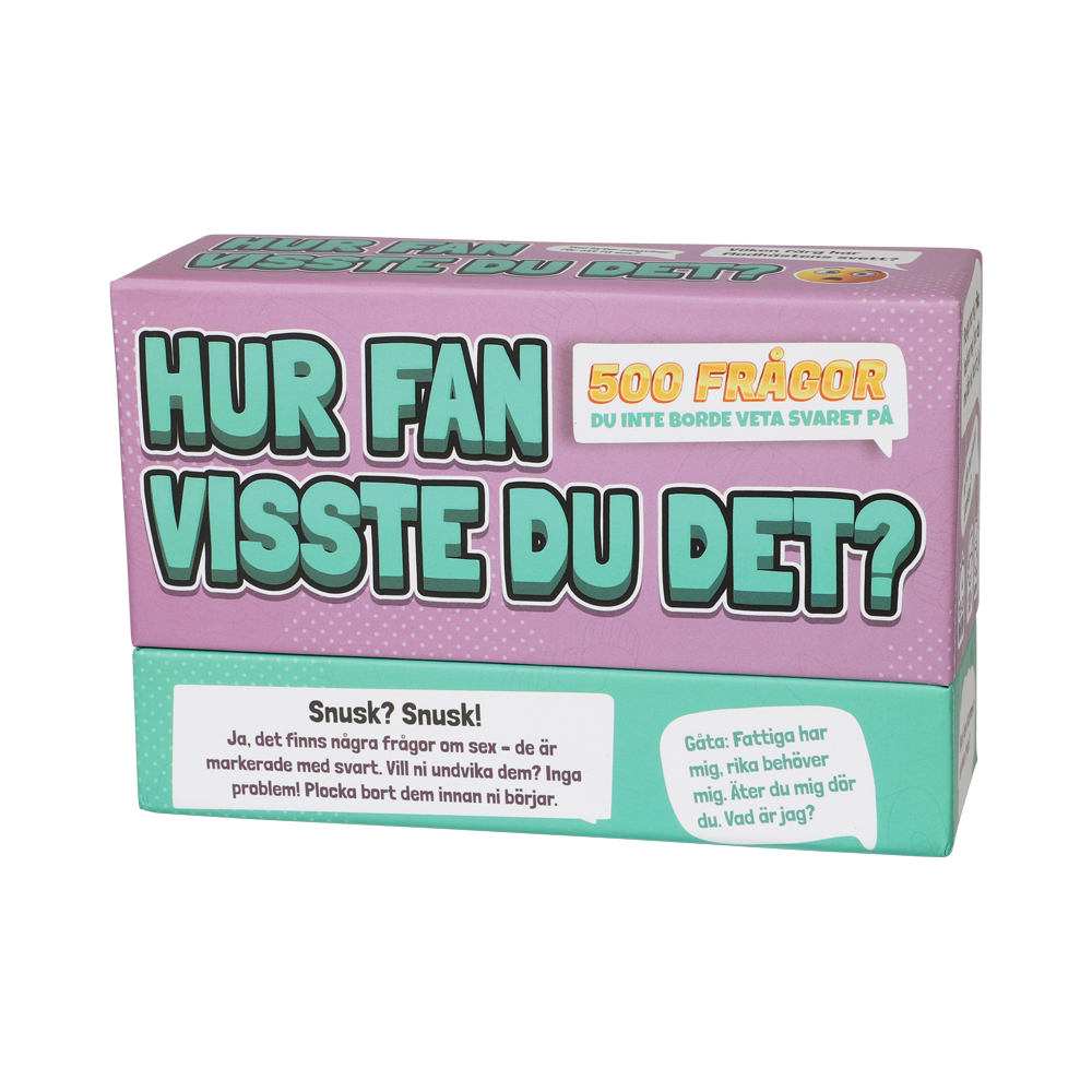 Spel - "Hur fan visste du det?"
