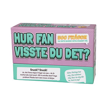 Spel - "Hur fan visste du det?"