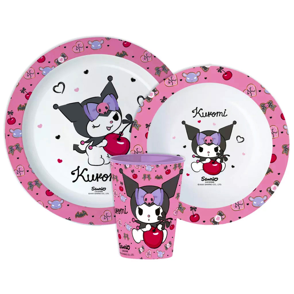 Kuromi  Middagsset i 3 delar - 11