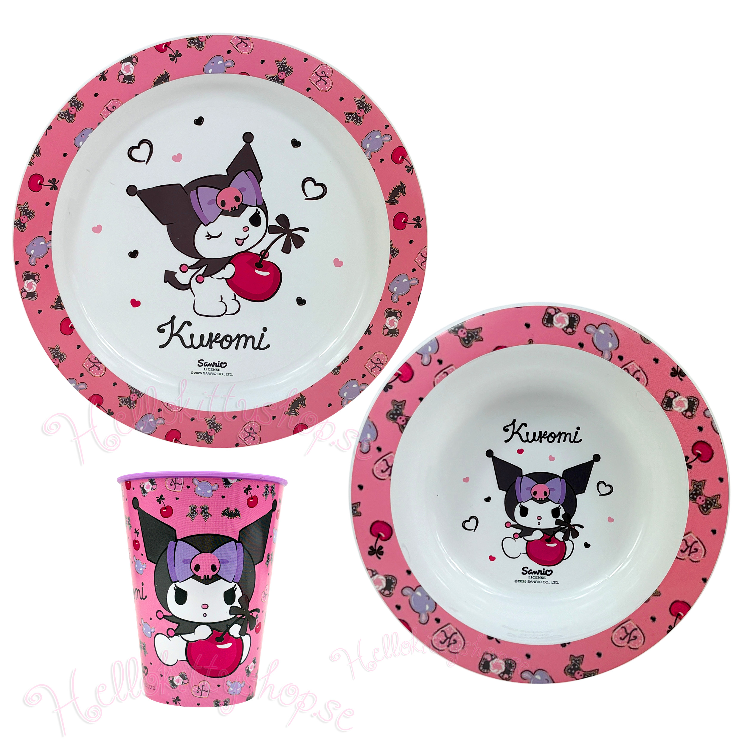 Kuromi  Middagsset i 3 delar