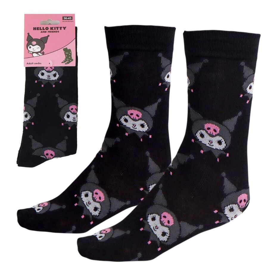 Svarta Kuromi Strumpor - Storlek 36-43
