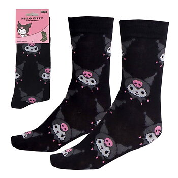 Svarta Kuromi Strumpor - Storlek 36-43