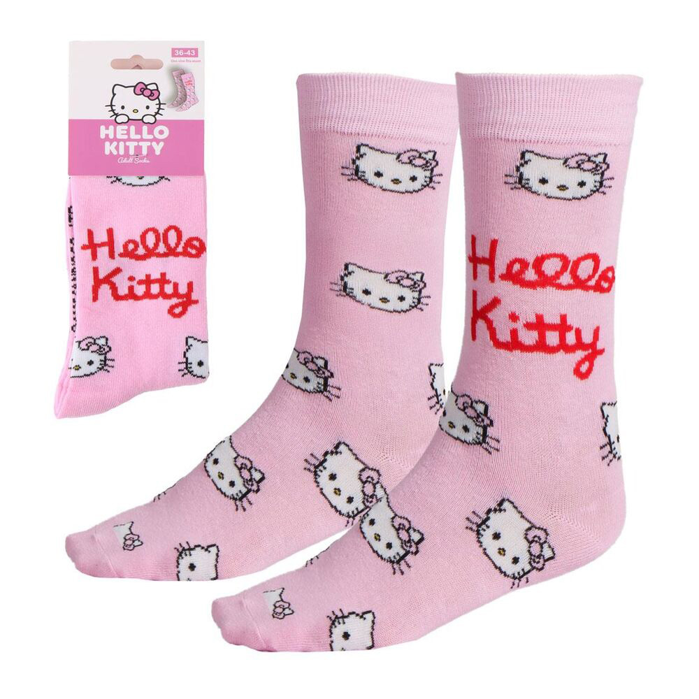 Rosa Hello Kitty Strumpor - Storlek 36-43