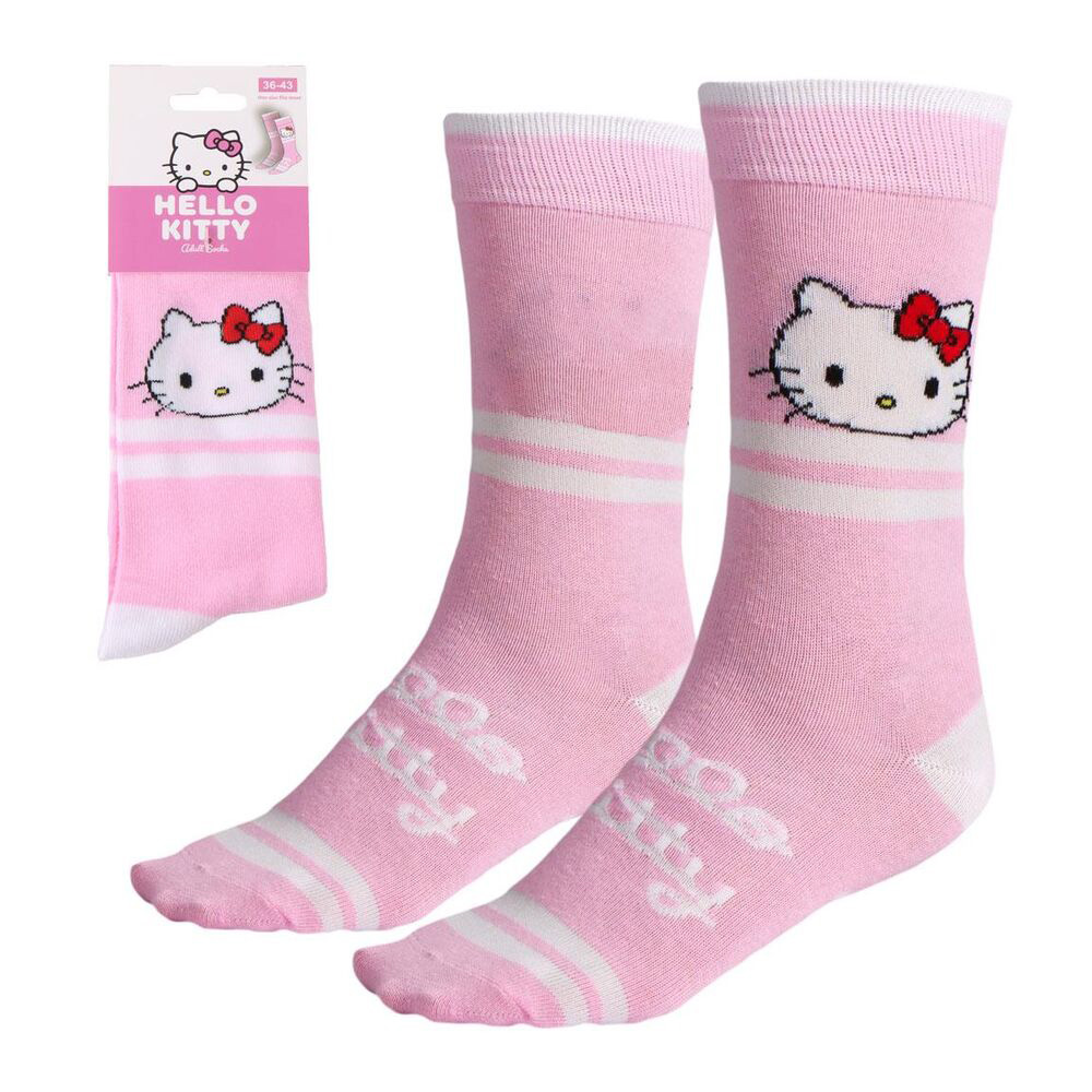 Rosa Hello Kitty Strumpor - Storlek 36-43