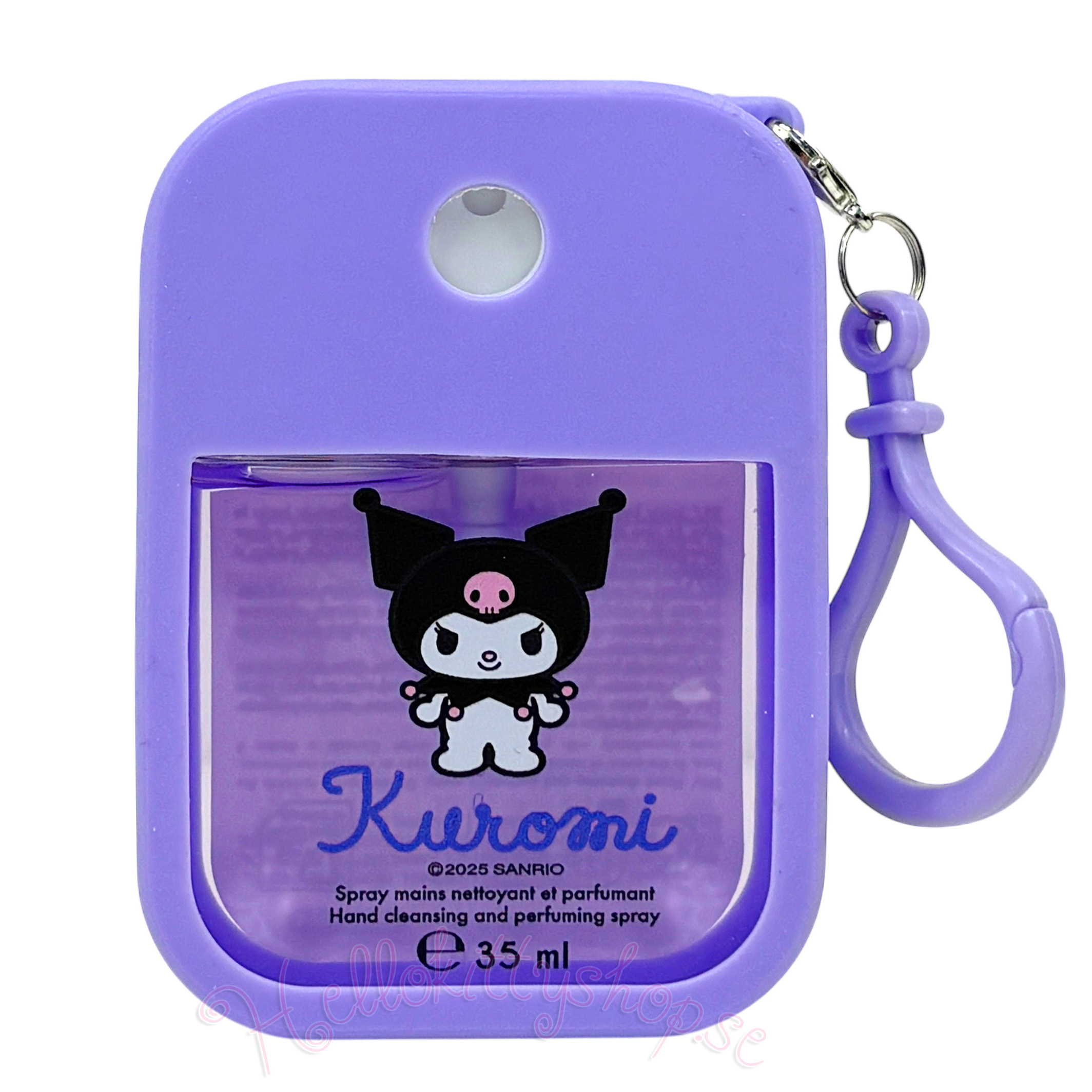 Kuromi Handrengöring i Silikonfodral med kokosdoft - 35 ml Sprayflaska