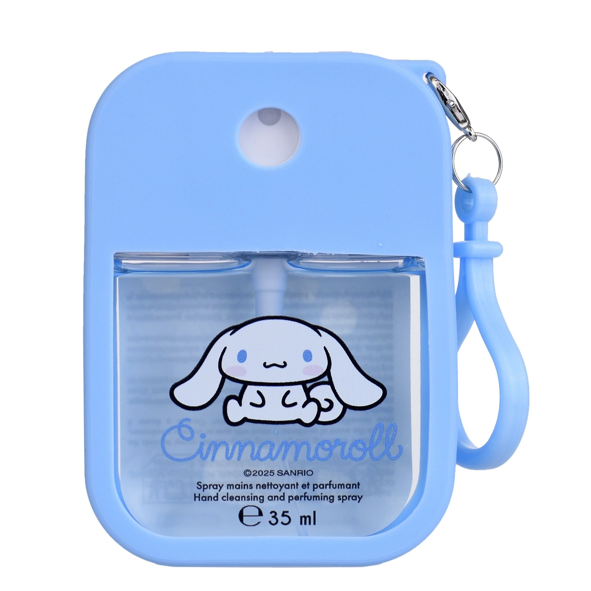Cinnamoroll Handrengöring i Silikonfodral med Aloe Vera Doft - 35 ml Sprayflaska