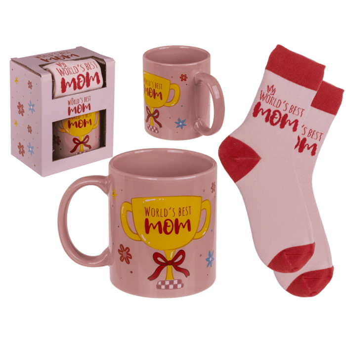 Presentset, Mugg och strumpa, World's best mom