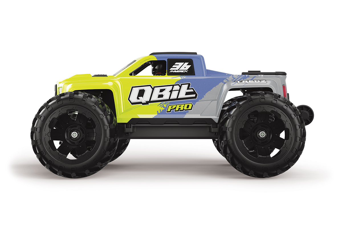 Maverick RC MV151002 Qbit MT Pro 1/16th Monster Truck - Fluoro Green - 2