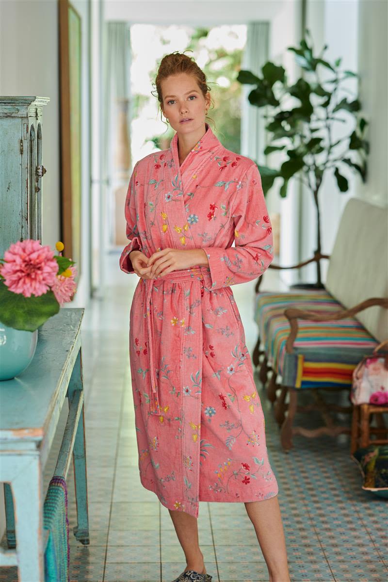 Beställningsvara:  Pip Studio Morgonrock Les Fleurs Pink Corall - 3