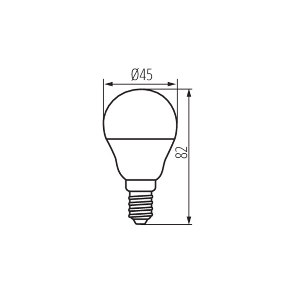 KANLUX LED E14 Litet Klot 5,9W (60W) 4000K - 2