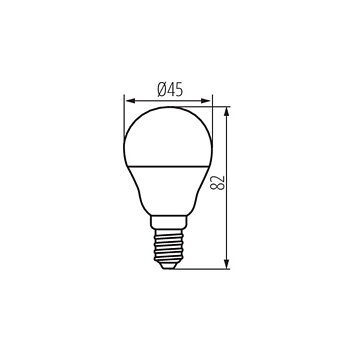 KANLUX LED E14 Litet Klot 5,9W (60W) 4000K