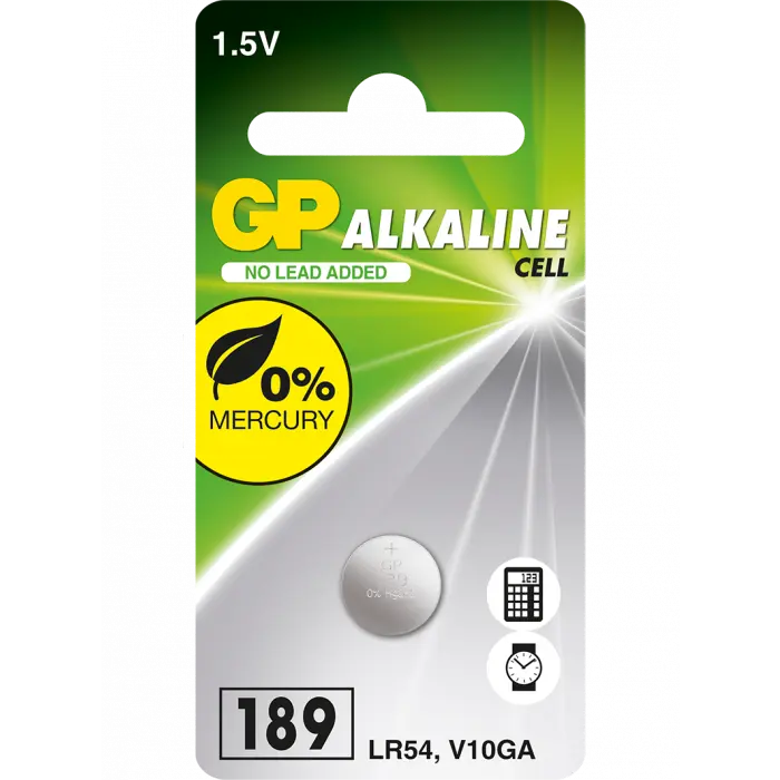 GP 189, LR54, V10GA 1,5V