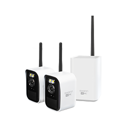 Swann MaxRanger4K Mini 2-Pack Trådlös Kamera Övervakningssystem inkl 64GB SD Card Hub