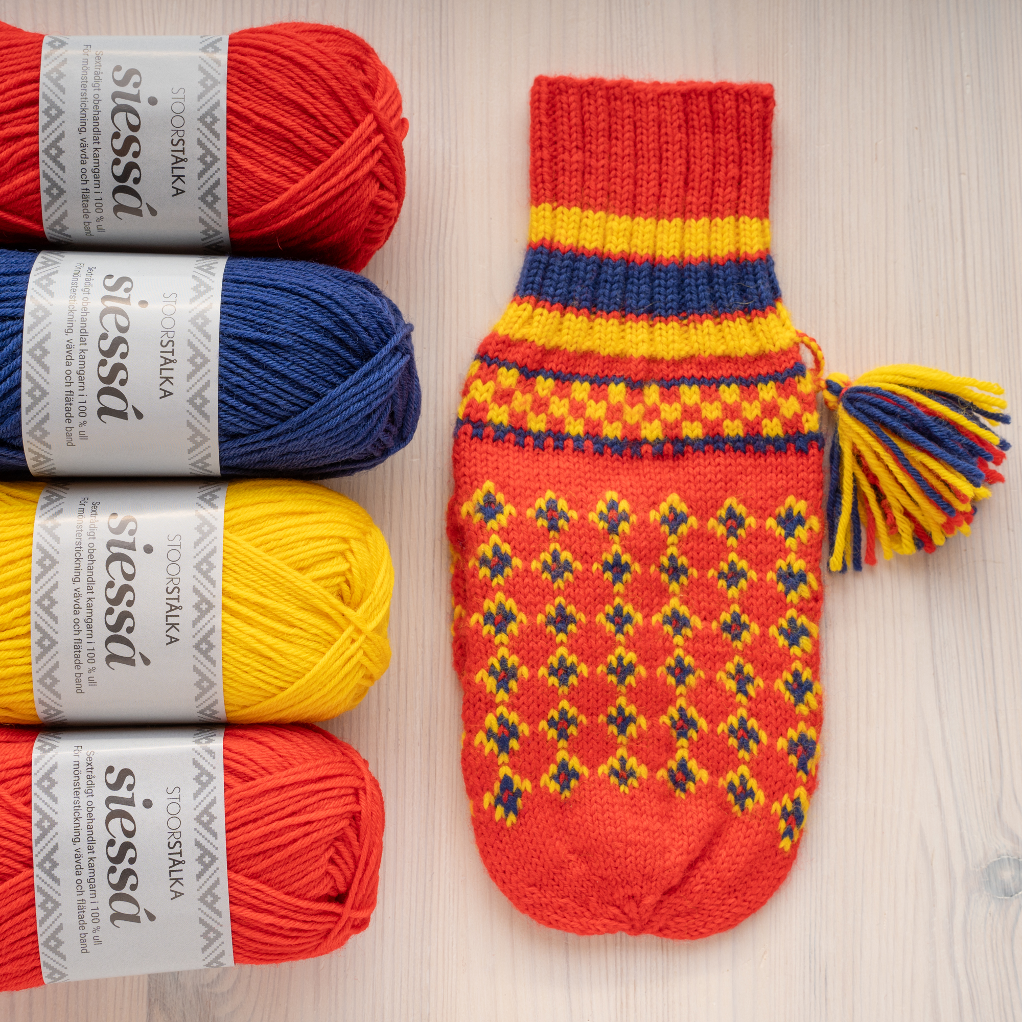 Strickset Fäustlinge Inga Skårpa Gällivare