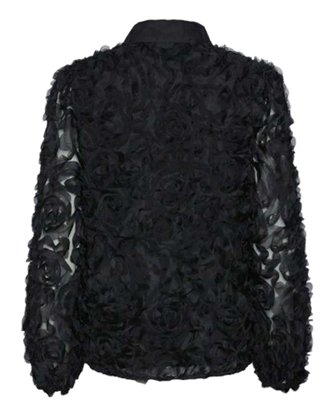 Blus Roso skira blommor svart - 5