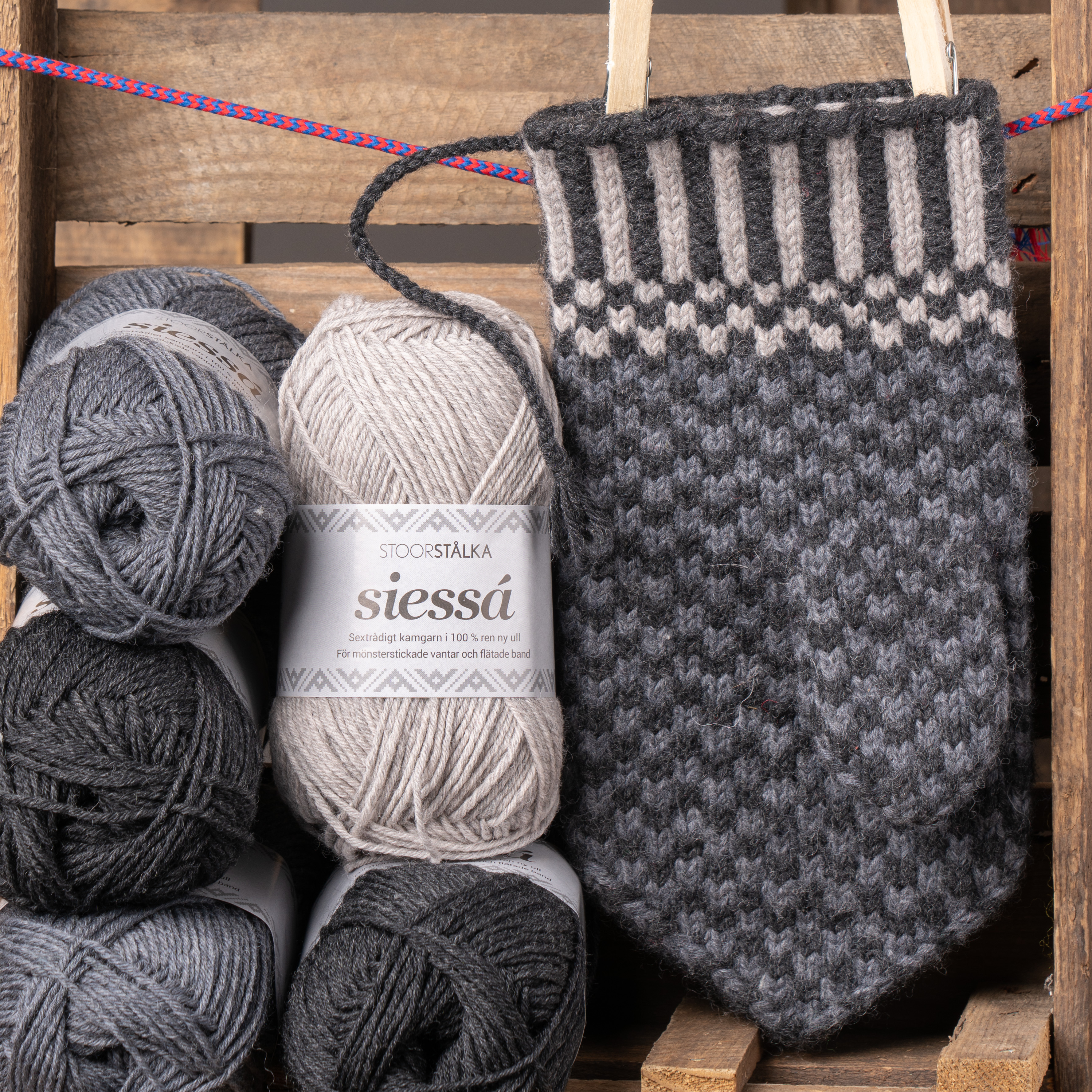 Strickset Fäustlinge Skájdde Jokkmokk
