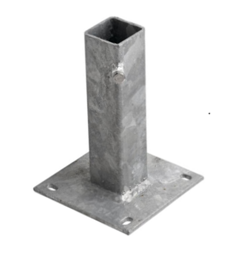 Villa fence Base plate 40x40, 4 holes