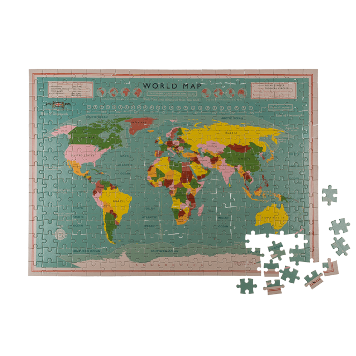 World Map Puzzle 300 pieces 24 x 9cm - 3