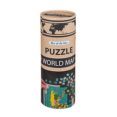 World Map Puzzle 300 pieces 24 x 9cm