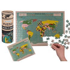 World Map Puzzle 300 pieces 24 x 9cm