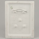 Aimo Nietosvuori (1970s) White Wall Plaque with Bluebell Motif 17 cm #843