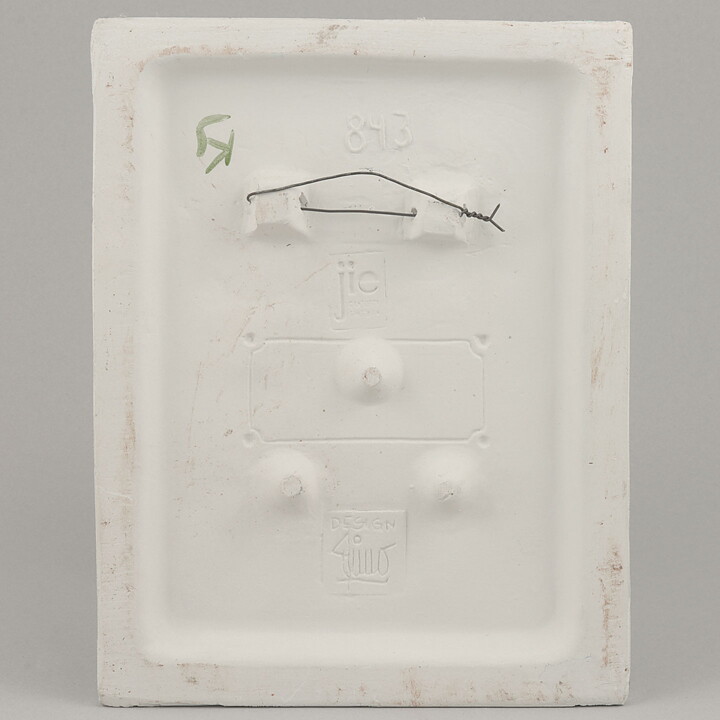 Aimo Nietosvuori (1970s) White Wall Plaque with Bluebell Motif 17 cm #843