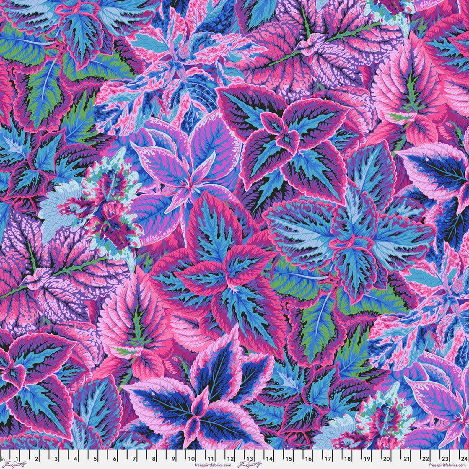 Bold Leaves -  Blue