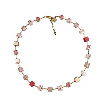 IAMLUND soft rödrosa kubhalsband