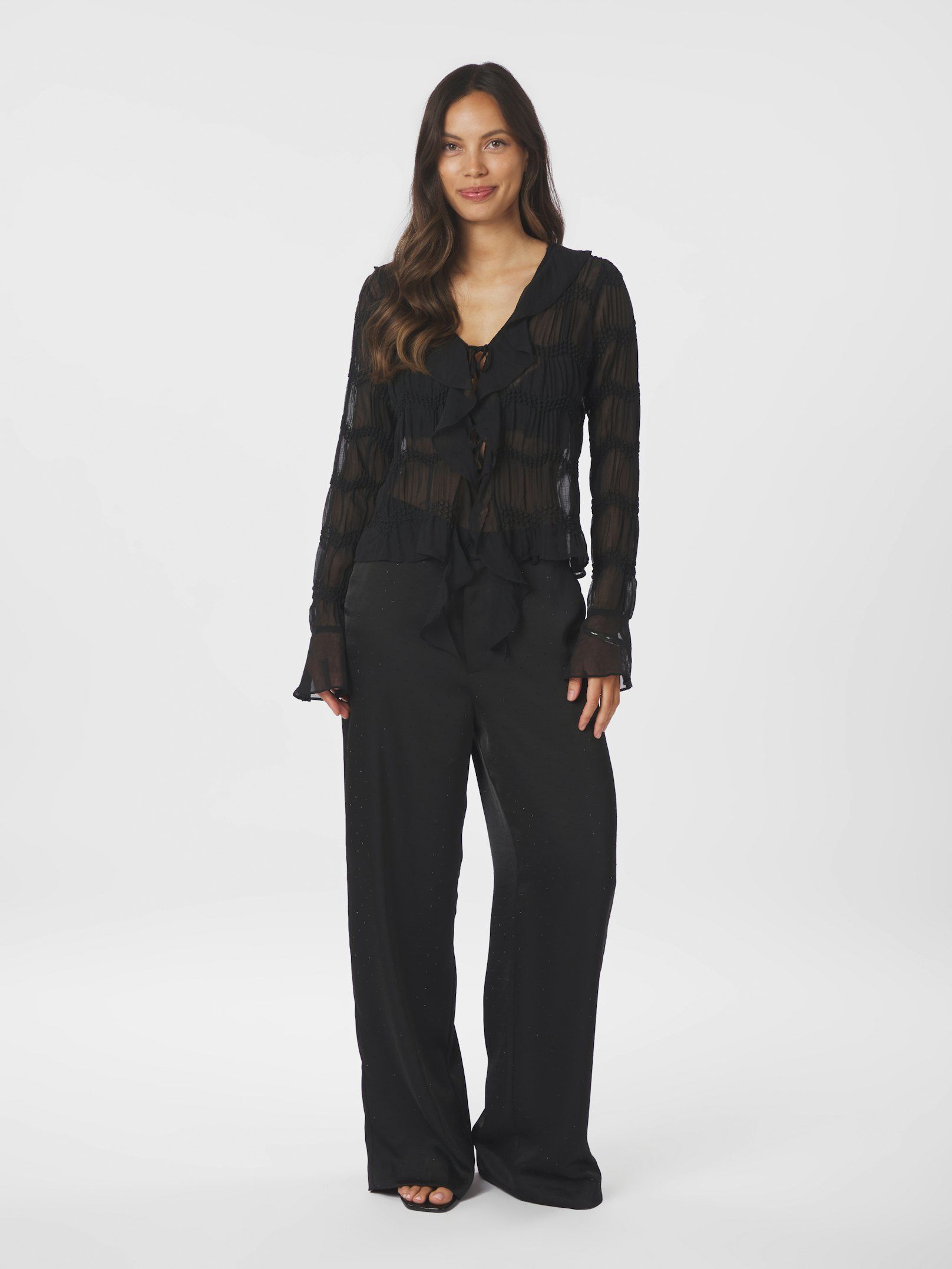 Neo Noir Anika Crepe Chiffon Blouse - 6