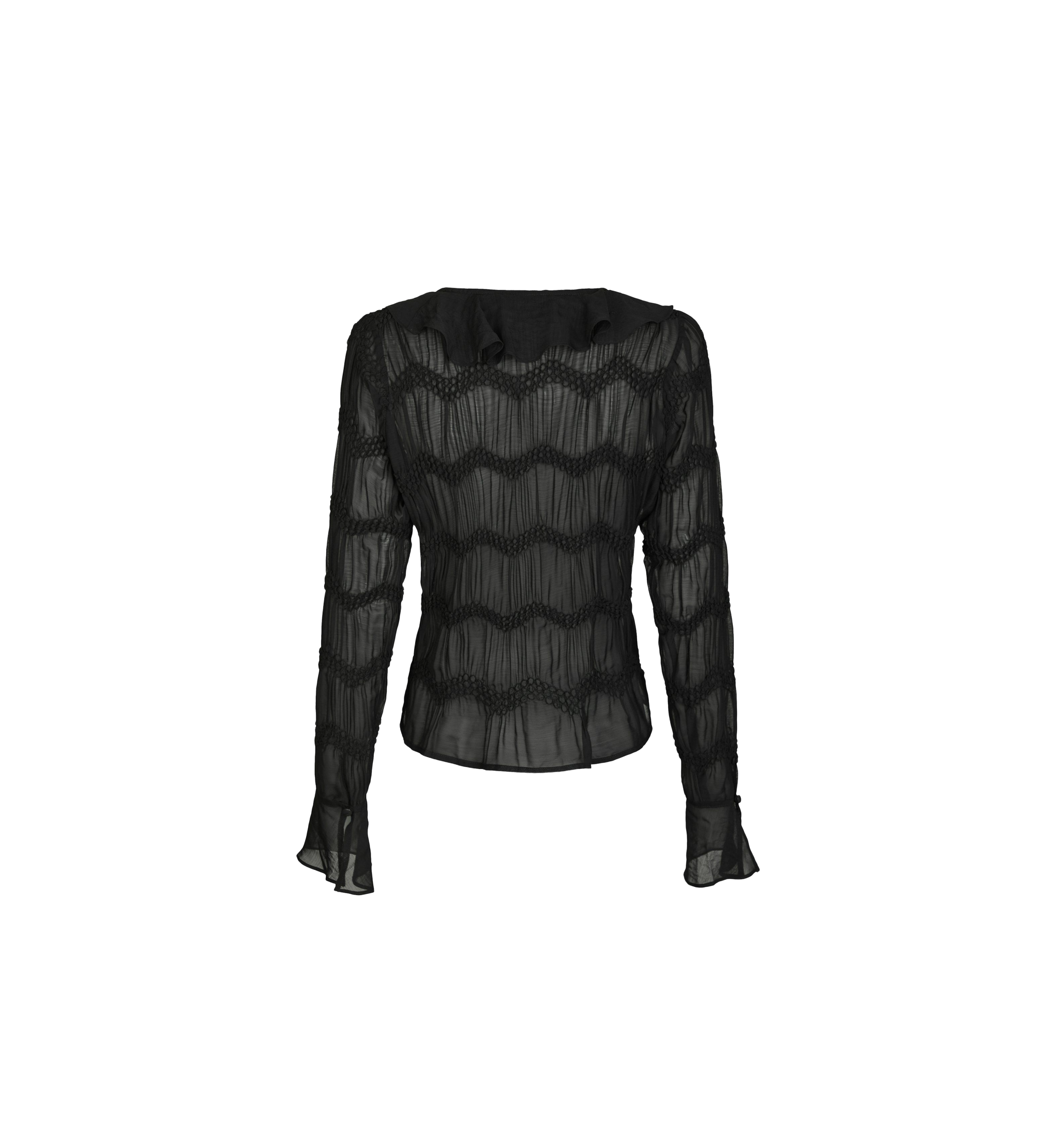 Neo Noir Anika Crepe Chiffon Blouse - 3