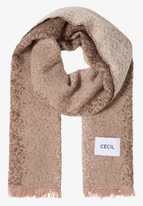 Brushed Jacquard Scarf - Urban Taupe - Cecil